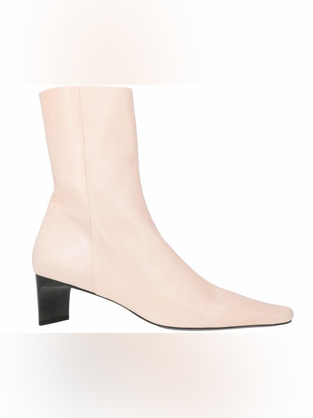JIL SANDER Leather Ankle Boots EU 37.5 US 7.5 Blush Pink NWOB $1100